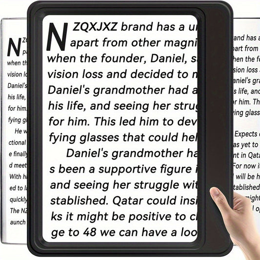 5x Large Mirror Reading Handheld Magnifier HD Acrylic Lenses
